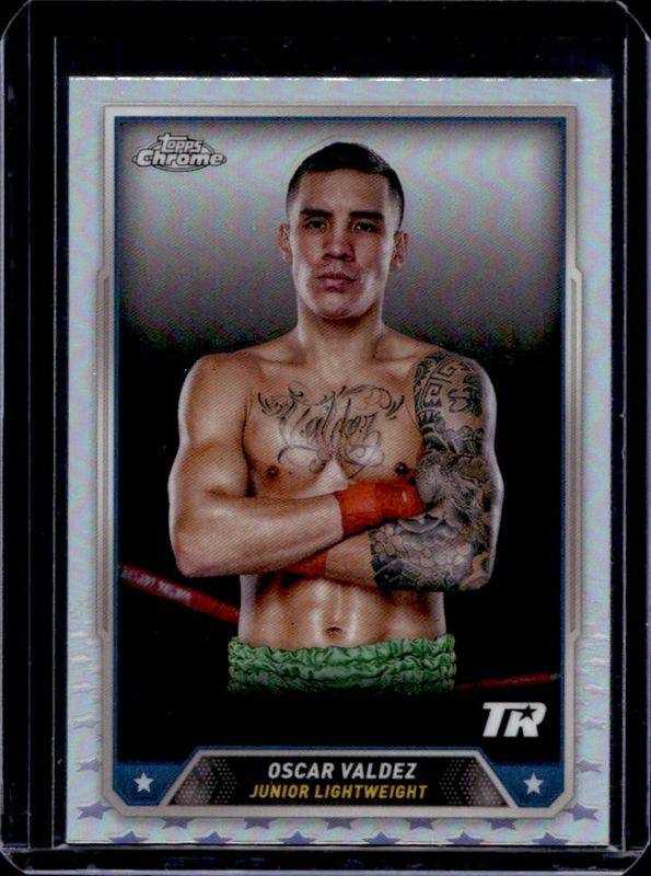 Oscar Valdez 2024 Topps Chrome #4 Refractor RAW
