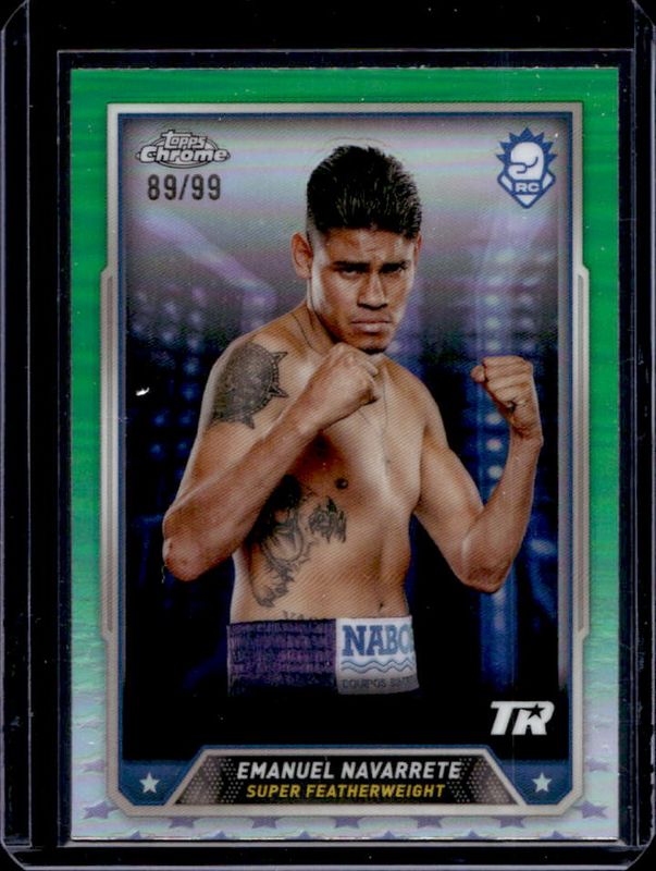 Emanuel Navarette 2024 Topps Chrome #10 Green Refractor /99 RAW