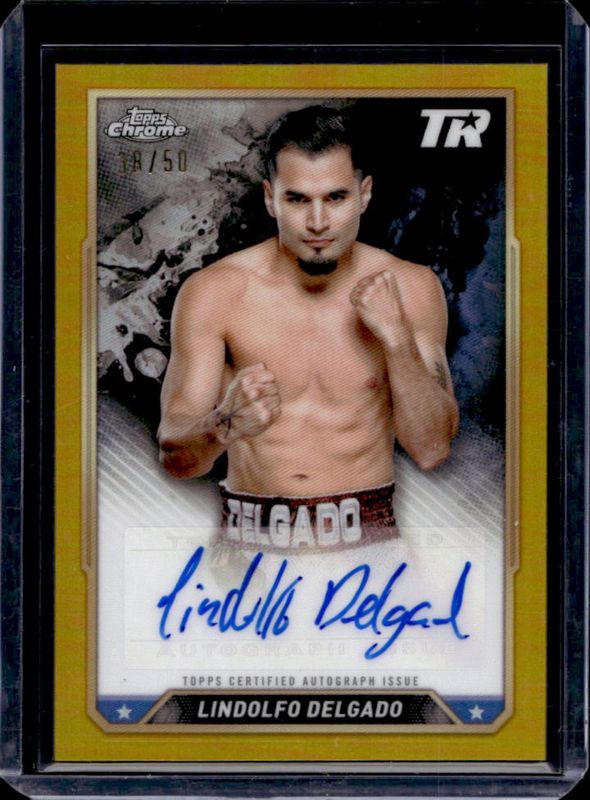 Lindolfo Delgado 2024 Topps Chrome #CBA-LDO Chrome Autographs - Gold Refractor /50 RAW