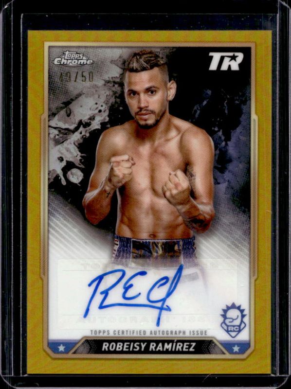 Robeisy Ramirez 2024 Topps Chrome #CBA-RRZ Chrome Autographs - Gold Refractor /50 RAW