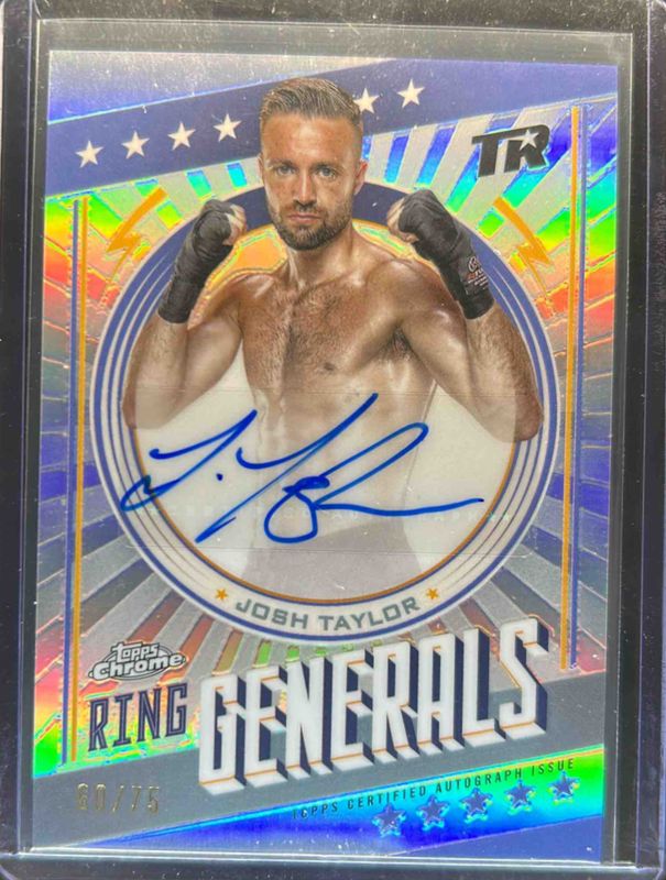 HWC Trading – Foto Stampata Con Autografo Firmato Di Josh Taylor – Quadro A4 Incorniciato – Regalo Per Fan Di Pugilato