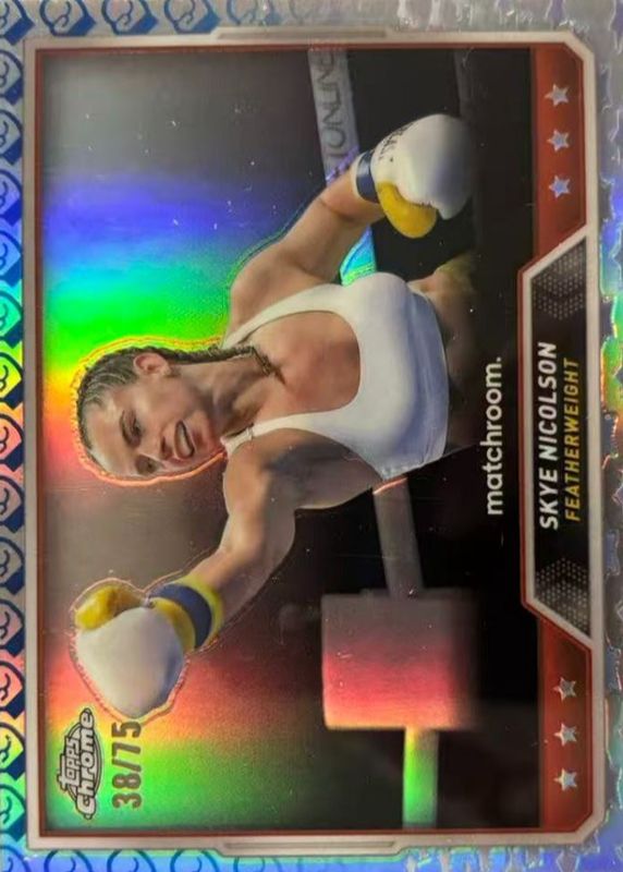 2024 Topps Chrome #50 Glove Logo Refractor /75