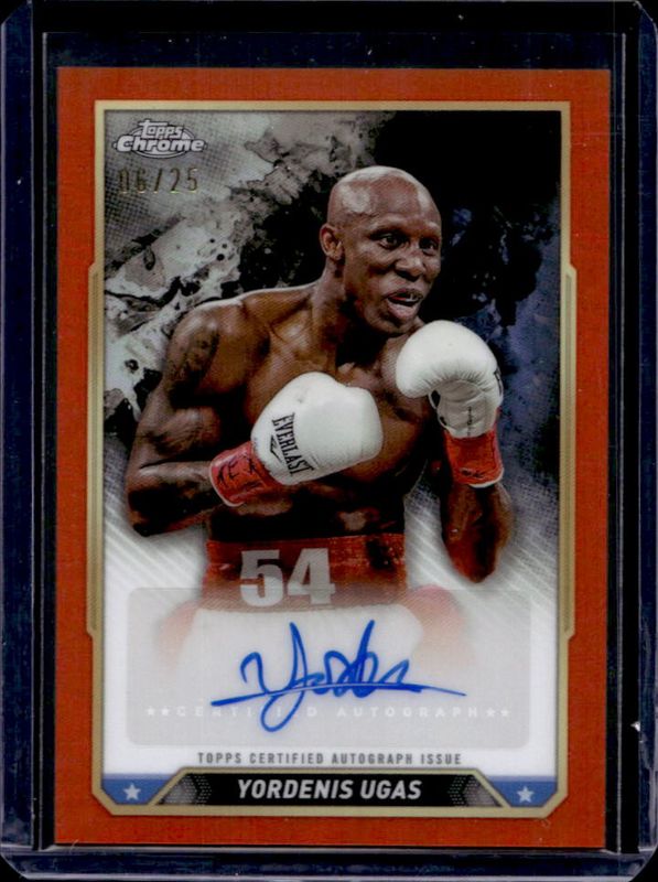 2024 Topps Chrome #CBA-YUS Chrome Autographs - Orange Refractor /25