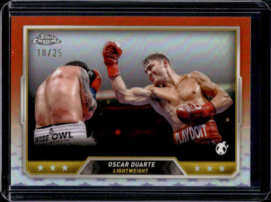 Oscar Duarte 2024 Topps Chrome #62 Orange Refractor /25 RAW