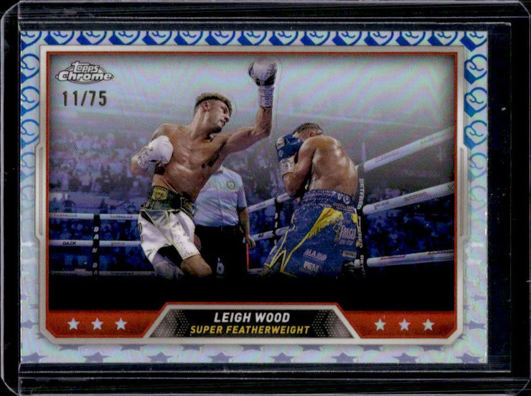 Leigh Wood 2024 Topps Chrome #80 Glove Loge Refractor /75 RAW