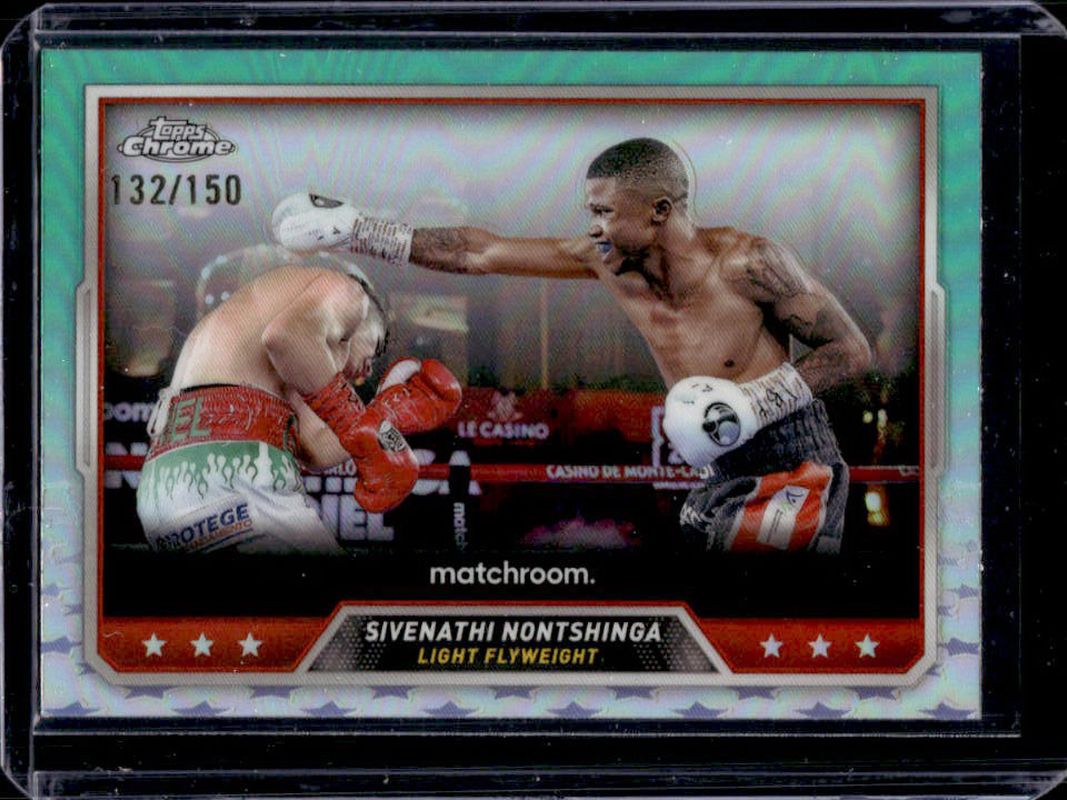 Sivenathi Nontshinga 2024 Topps Chrome #96 Aqua Refractor /199 RAW