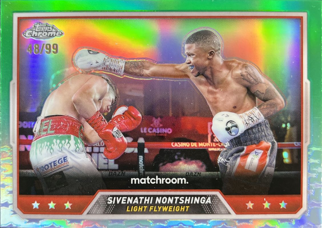 Sivenathi Nontshinga 2024 Topps Chrome #96 Green Refractor /99 RAW