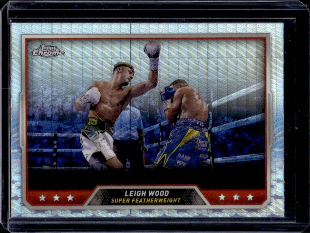 Leigh Wood 2024 Topps Chrome #80 Prism Refractor RAW