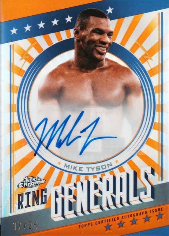 2024 Topps Chrome #RGA-MT Ring Generals Autographs - Orange Refractor /25