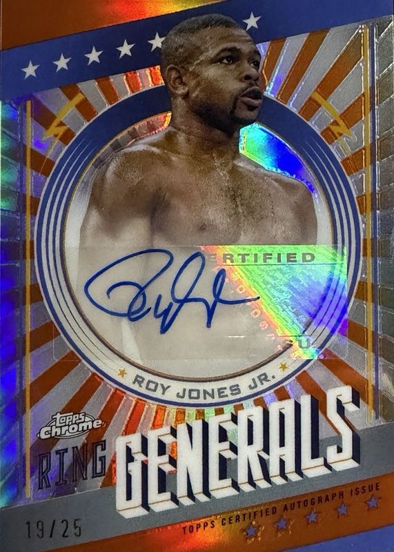 2024 Topps Chrome #RGA-RJ Ring Generals Autographs - Orange Refractor /25