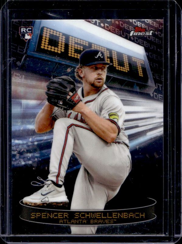 Spencer Schwellenbach 2025 Topps Finest #D-25 Debut Rookie RAW