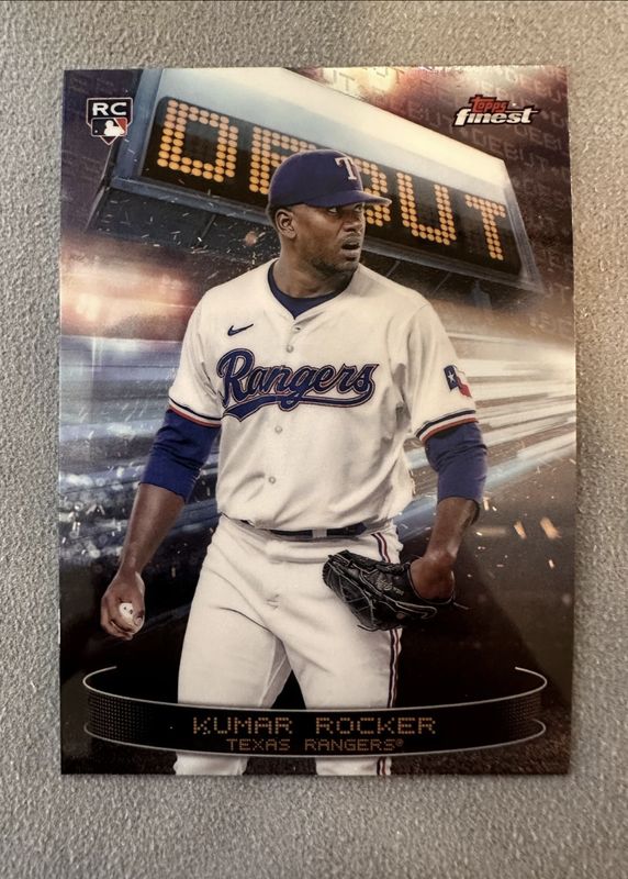Kumar Rocker 2025 Topps Finest #D-19 Debut Rookie RAW