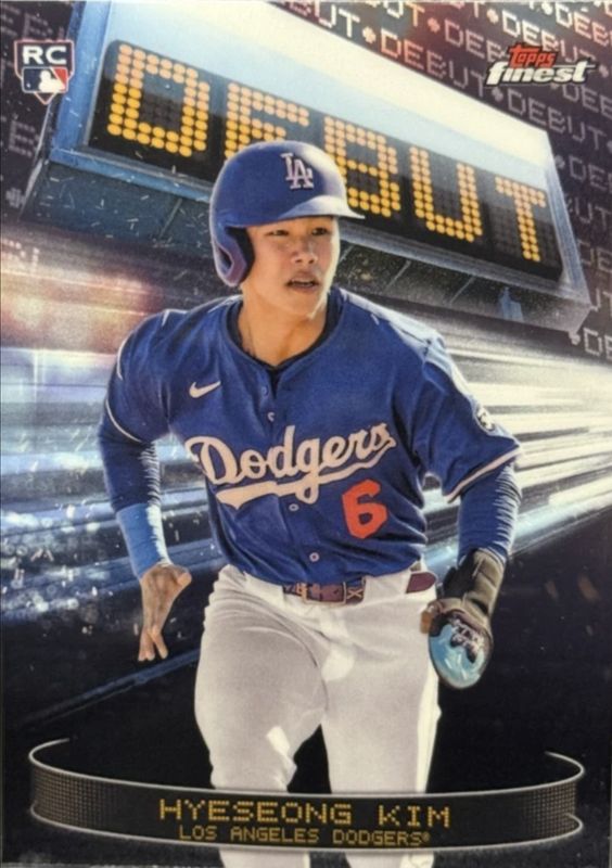 Hyeseong Kim 2025 Topps Finest #D-29 Debut Rookie RAW