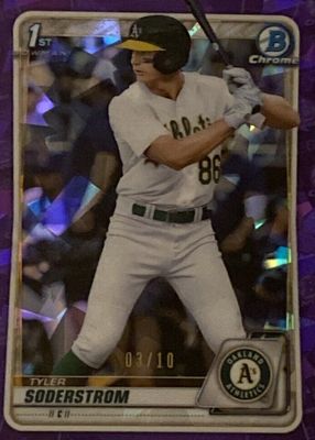 2020 Bowman Draft Sapphire Edition #BD-119 Chrome - Purple /10 (1st)