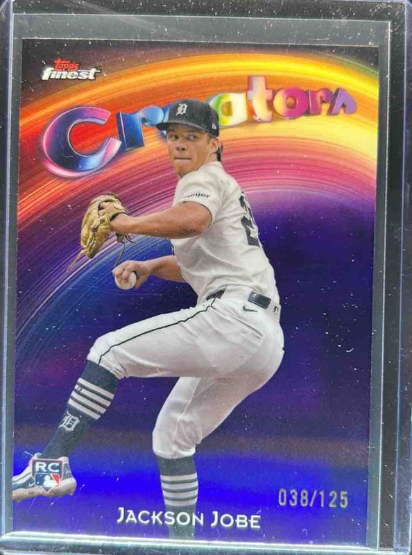 Jackson Jobe 2025 Topps Finest #C-6 Creators - Purple Refractor /125 Rookie RAW