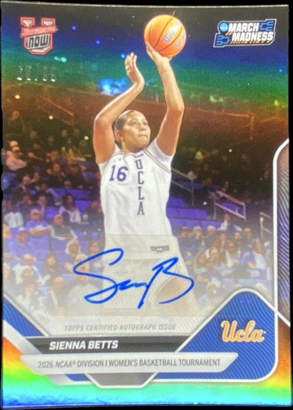 2025 Bowman U Now March Madness #22-A Autographs - Rainbow Foil /99