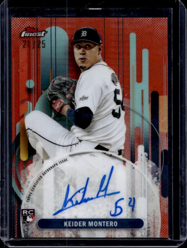 2025 Topps Finest #FA-KMO Finest Autographs - Orange Refractor /25
