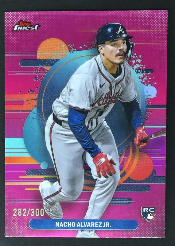 Nacho Alvarez Jr. 2025 Topps Finest #140 Base Uncommon - Magenta Refractor /300 Rookie RAW