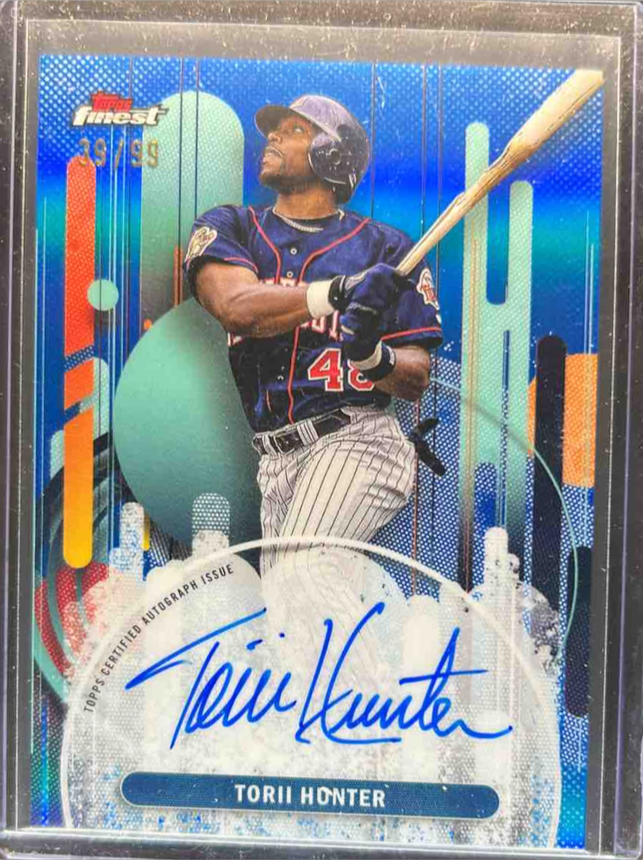 Torii Hunter 2025 Topps Finest #FA-THU Finest Autographs - Blue ...