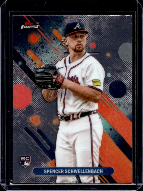 Spencer Schwellenbach 2025 Topps Finest #43 Base Common Rookie RAW