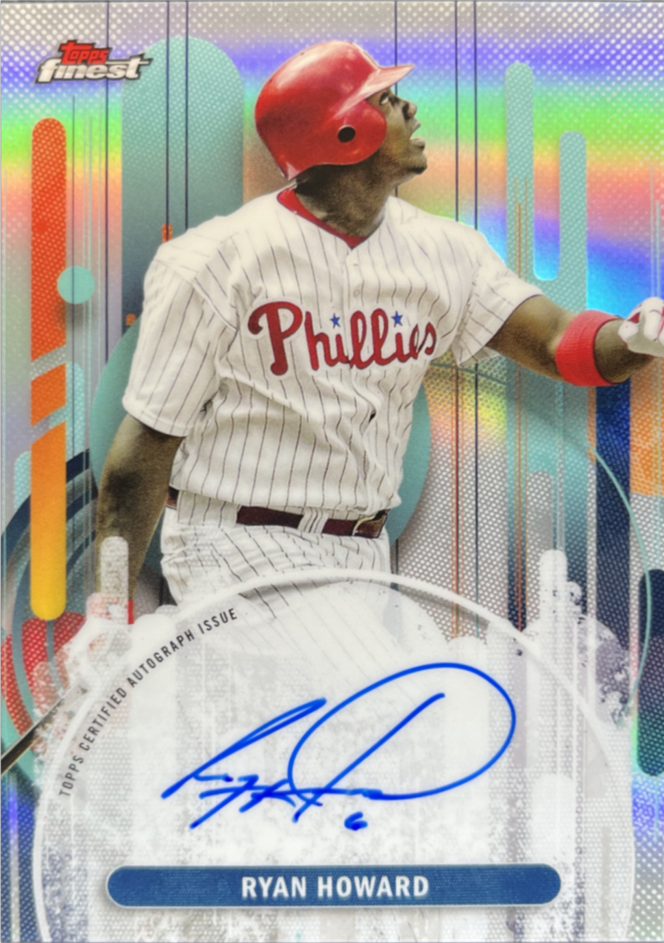Ryan Howard 2025 Topps Finest #FA-RHO Finest Autographs - Refractor ...