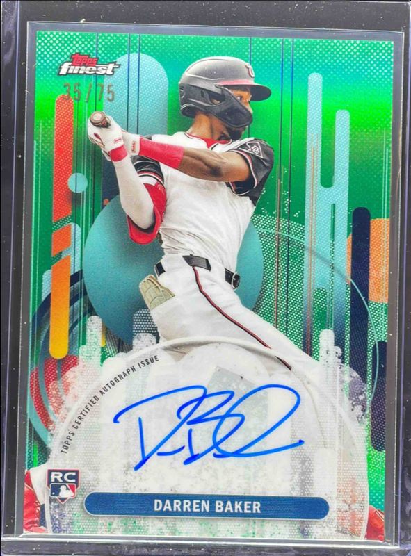 2025 Topps Finest #FA-DB Finest Autographs - Green Refractor /75