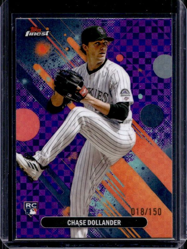 2025 Topps Finest #66 Base Common - Purple X-Fractor /150