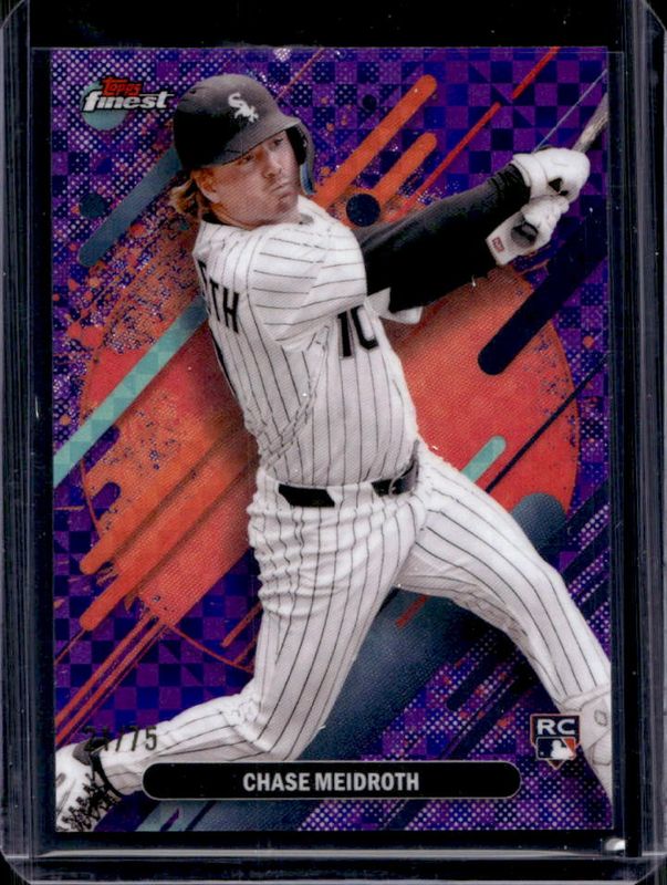 2025 Topps Finest #220 Base Rare - Purple X-Fractor /75