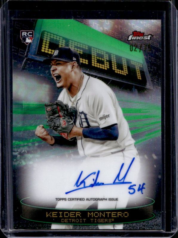 2025 Topps Finest #DAV-KM Debut Autographs - Green Refractor /75