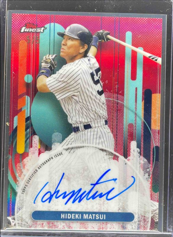 2025 Topps Finest #FA-HM Finest Autographs - Red Refractor /5