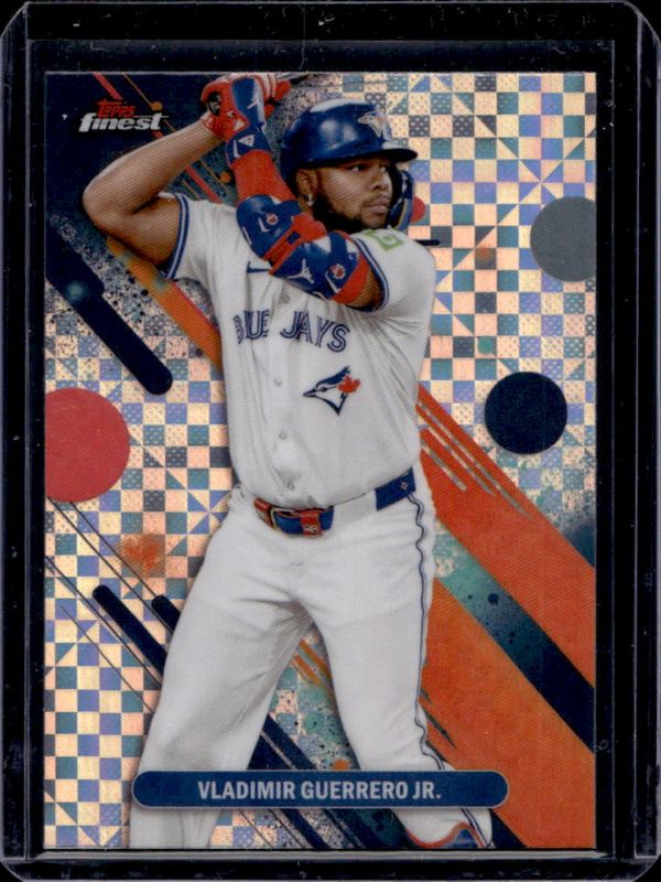Ronald Acuna Jr. / Vladimir Guerrero Jr. 2025 Topps Finest #19 Base Common - X-Fractor RAW