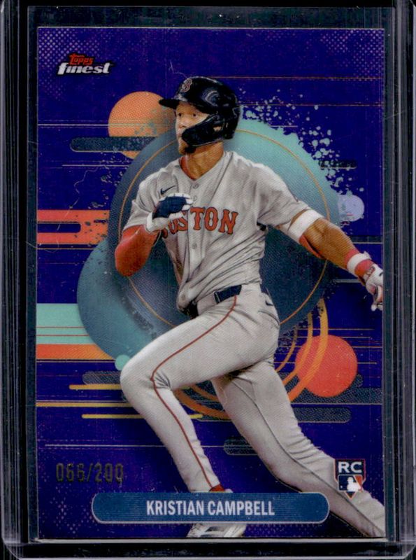 Kristian Campbell 2025 Topps Finest #181 Base Uncommon - Purple Refractor /200 Rookie RAW
