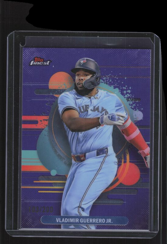 Ronald Acuna Jr. / Vladimir Guerrero Jr. 2025 Topps Finest #106 Base Uncommon - Purple Refractor /200 RAW