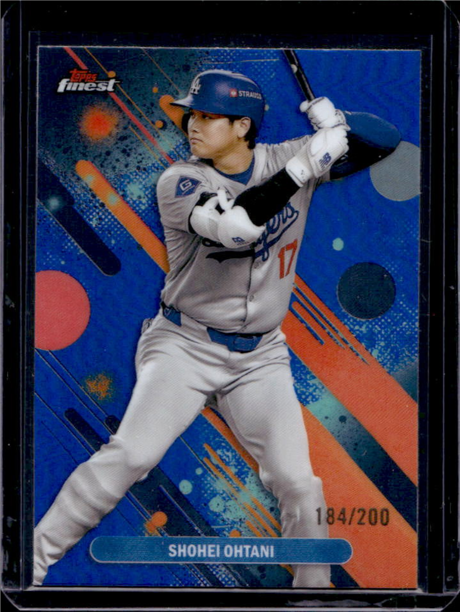 Shohei Ohtani 2025 Topps Finest #16 Base Common - Blue Refractor 