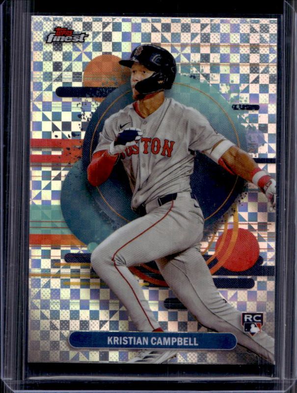Kristian Campbell 2025 Topps Finest #181 Base Uncommon - X-Fractor Rookie RAW