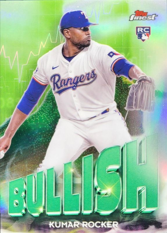 Kumar Rocker 2025 Topps Finest #B-13 Bullish Rookie RAW