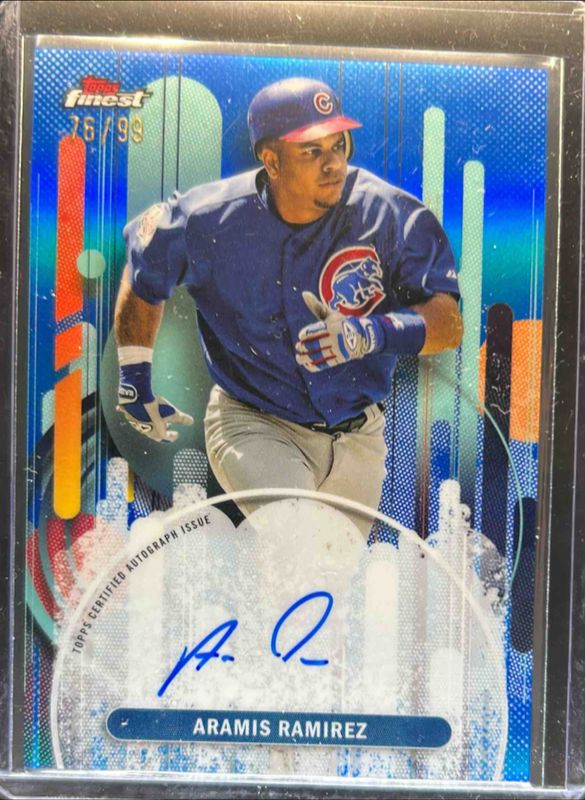 Aramis Ramirez 2025 Topps Finest #FA-ARA Finest Autographs - Blue Refractor /99 RAW