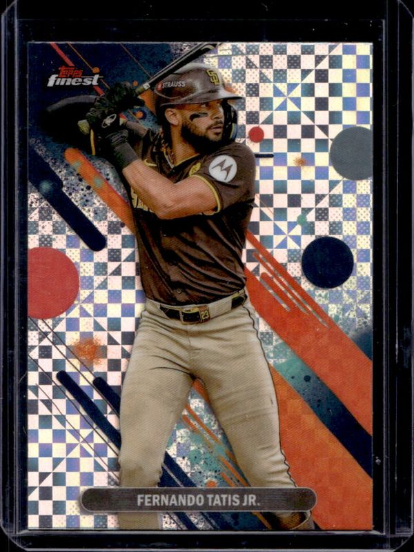 Fernando Tatis Jr. 2025 Topps Finest #13 Base Common - X-Fractor