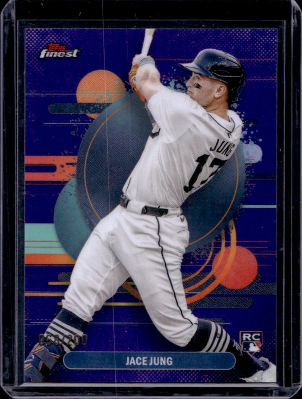 Jace Jung 2025 Topps Finest #191 Base Uncommon - Purple Refractor /200 Rookie RAW