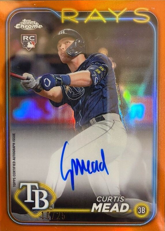 2024 Topps Chrome #RA-CME Rookie Autographs - Orange Refractor /25