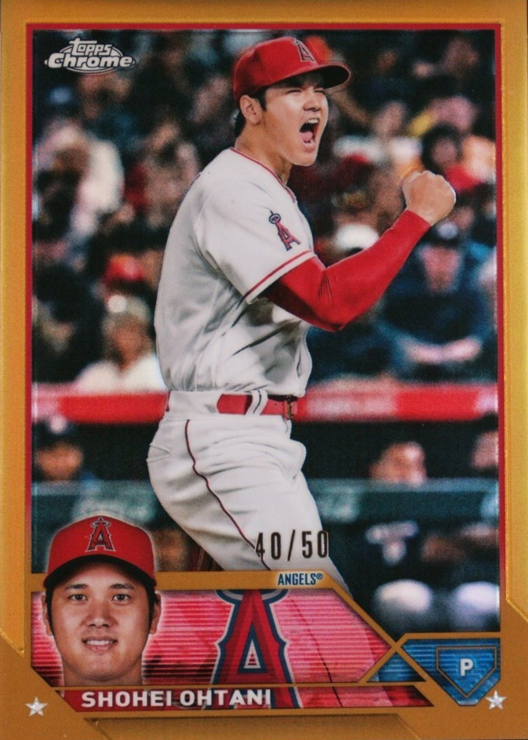 Shohei Ohtani Chrome Gold Refractor（希少） Shohei Ohtani 2023 Topps Chrome #17 Gold Refractor /50 Price Guide