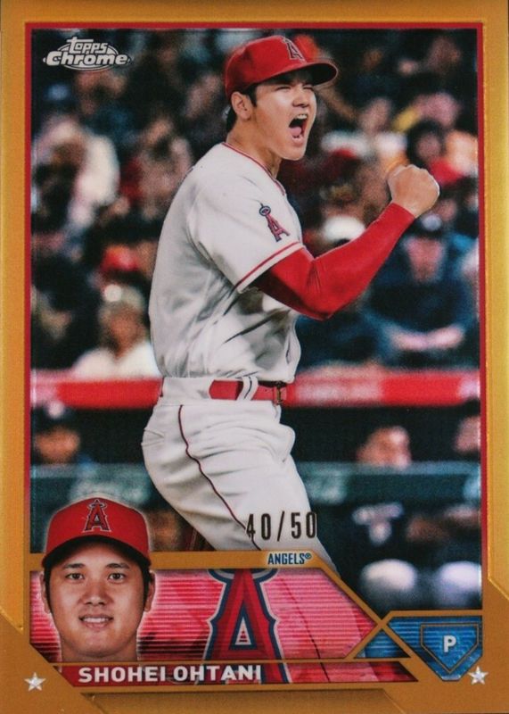 Shohei Ohtani 2023 Topps Chrome #17 Gold Refractor /50 Price Guide