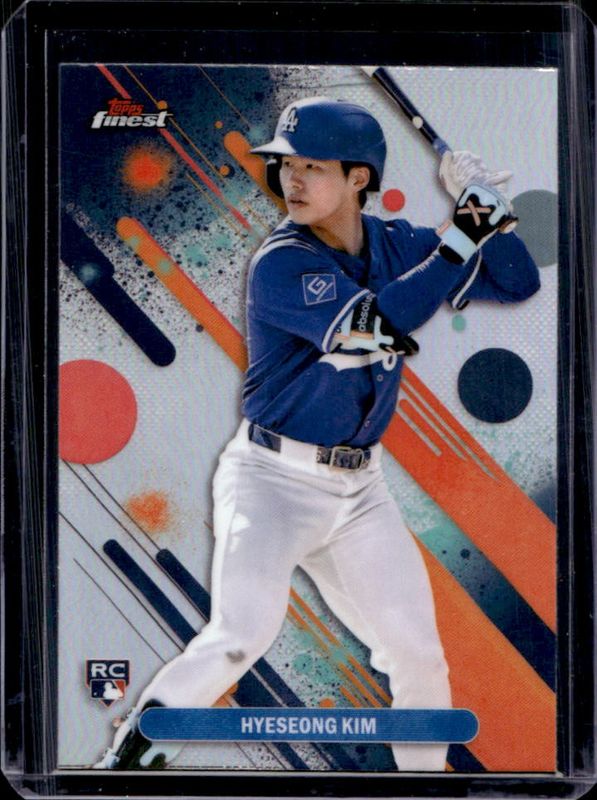 Hyeseong Kim 2025 Topps Finest #27 Base Common - Refractor Rookie RAW