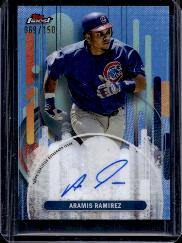 Aramis Ramirez 2025 Topps Finest #FA-ARA Finest Autographs - Sky Blue Refractor /150 RAW