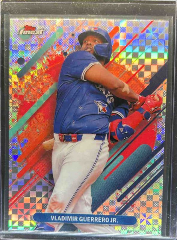 Ronald Acuna Jr. / Vladimir Guerrero Jr. 2025 Topps Finest #235 Base Rare - X-Fractor RAW