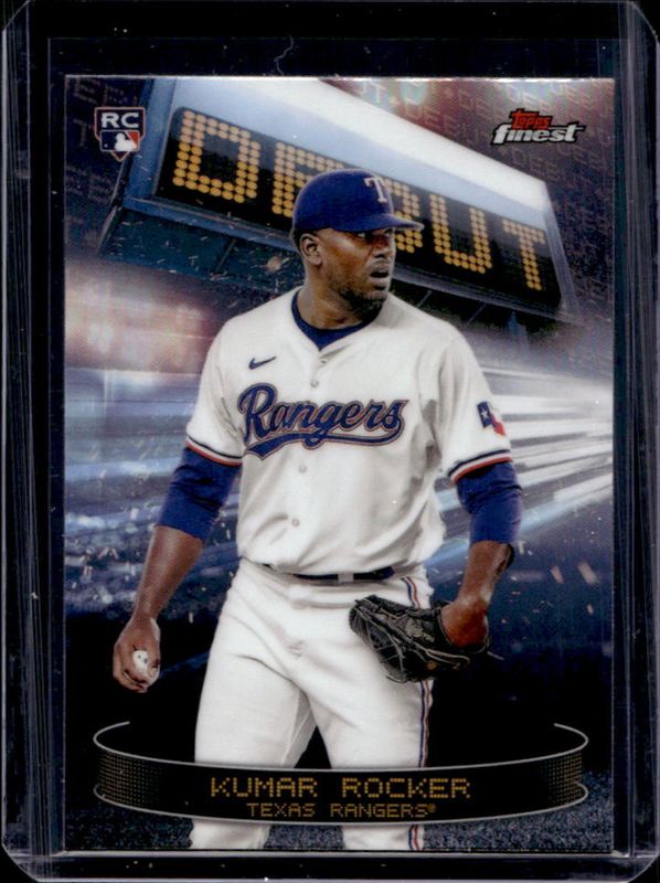 Kumar Rocker 2025 Topps Finest #D-19 Debut - Refractor Rookie RAW