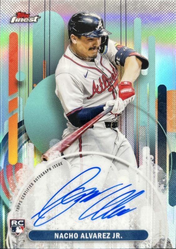 Nacho Alvarez Jr. 2025 Topps Finest #FA-NA Finest Autographs - Refractor Rookie RAW