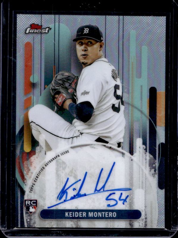 Keider Montero 2025 Topps Finest #FA-KMO Finest Autographs - Refractor Rookie RAW