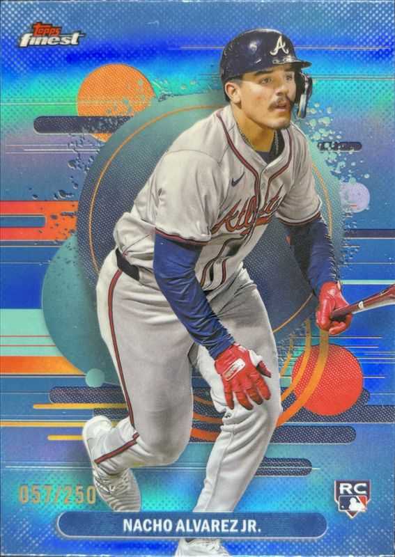 Nacho Alvarez Jr. 2025 Topps Finest #140 Base Uncommon - Sky Blue Refractor /250 Rookie RAW