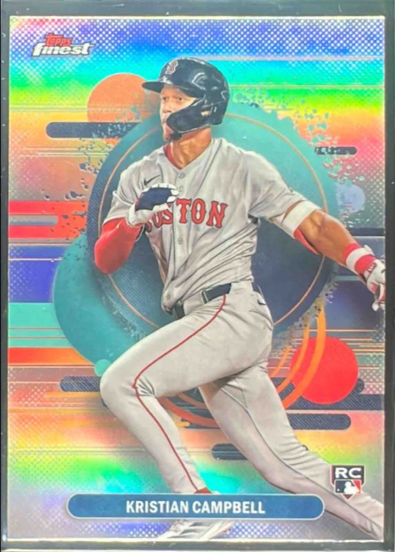 Kristian Campbell 2025 Topps Finest #181 Base Uncommon - Refractor Rookie RAW